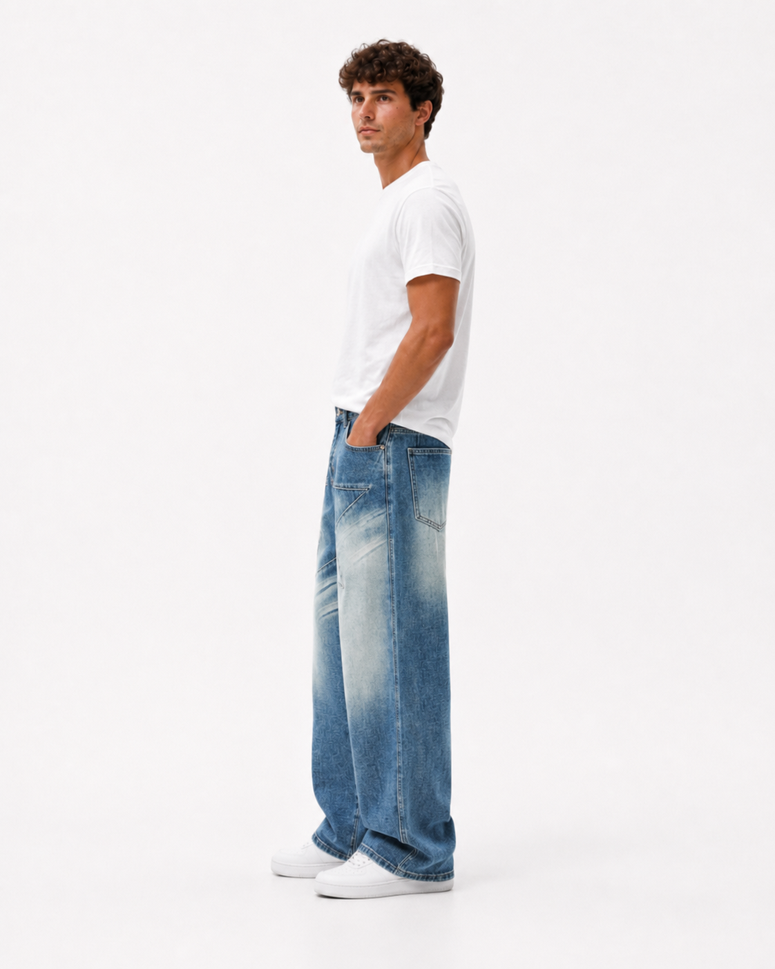 Jean Azul Vintage Corte Amplio