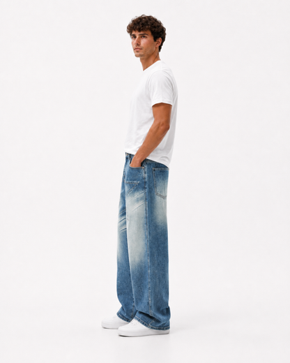 Jean Azul Vintage Corte Amplio