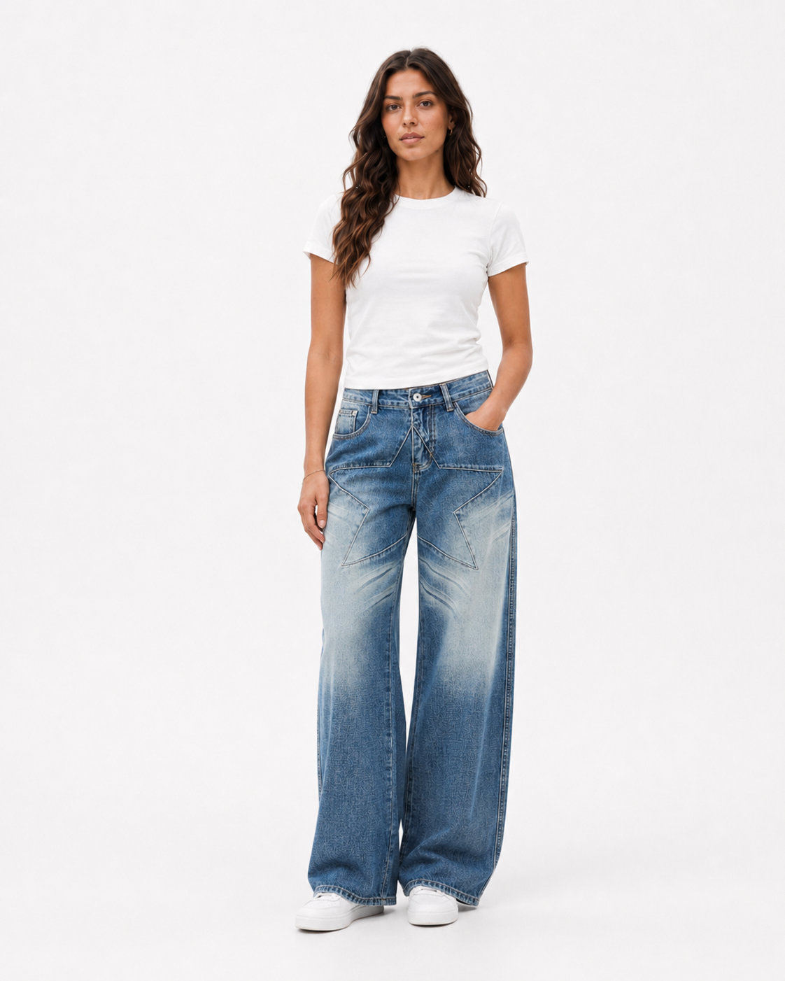 Jean Azul Vintage Corte Amplio