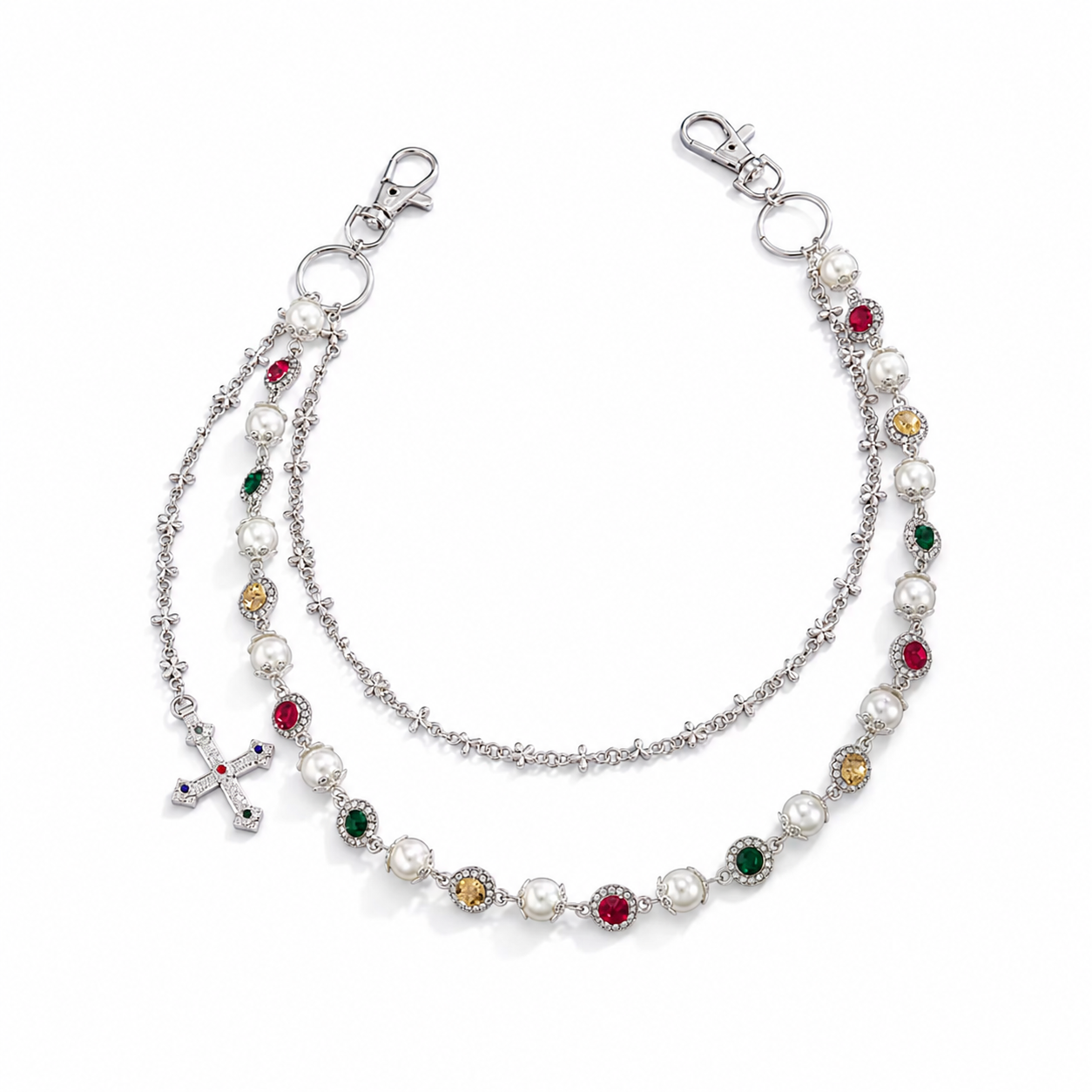 Cadena Pearl Cross Vintage