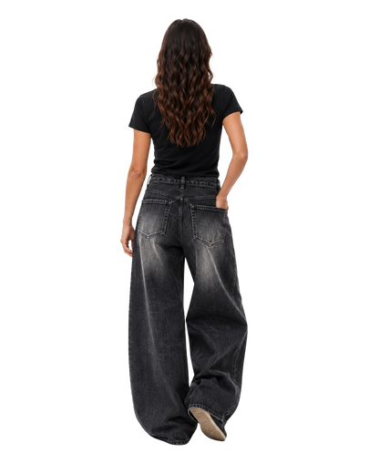 Jean Oversize Black Washed